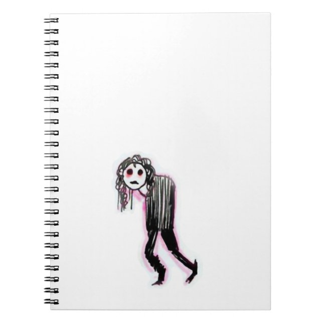 Goth Spiral Foto Notebook Notizblock (Vorderseite)