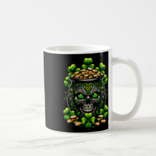 Goth St. Patricks Day Gothic Totenkopf Töpf Männer Kaffeetasse