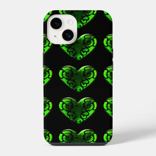 Goth St. Patrick's Day Grüne Herz iPhone 6 Hülle (Rückseite)