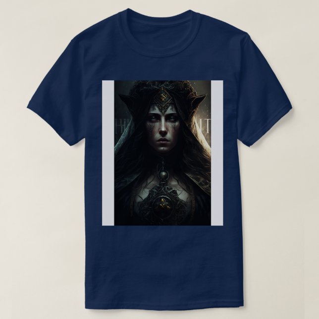 Goth Style Tarot Hohepriestes T-Shirt (Design vorne)