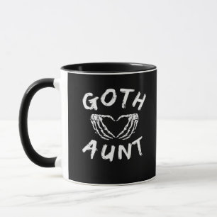 Goth Tante Funny Emo Tante Punk Niedlich Skelettha Tasse