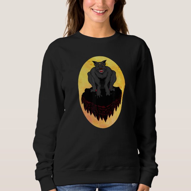 Goth-Teufel-Dämonen-Ästhetik-Kleidung Soft Grunge  Sweatshirt (Vorderseite)