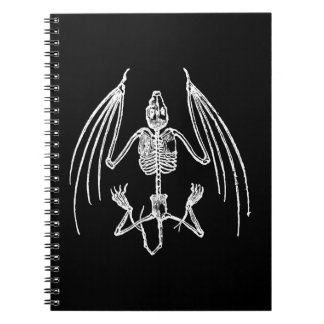 Goth Vampir Fledermaus Knochen Notizbuch Notizblock