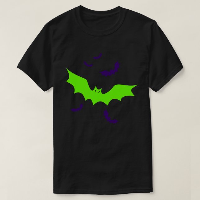 Goth-Vampir-Fledermäuse T-Shirt (Design vorne)