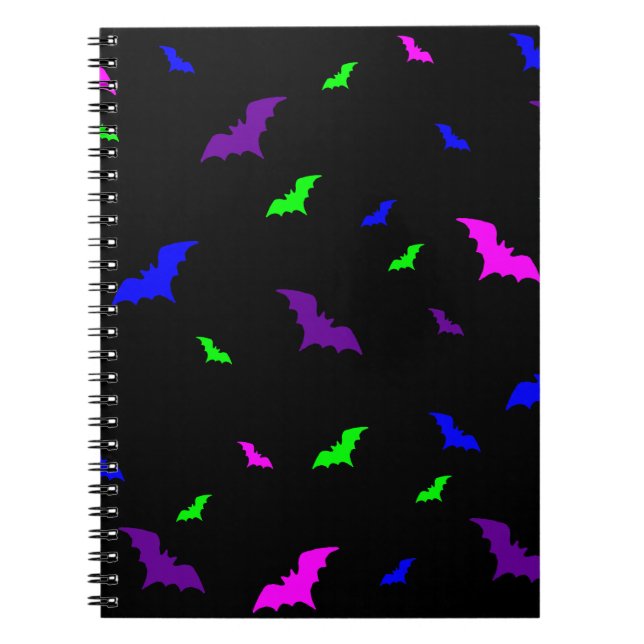 Goth Vampire Bats Notebook Notizblock (Vorderseite)
