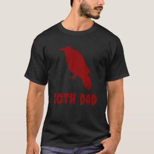 Goth Vater Gothic Vatertag Emo Rot und Schwarz T-Shirt