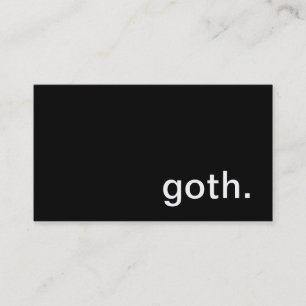 Goth Visitenkarte