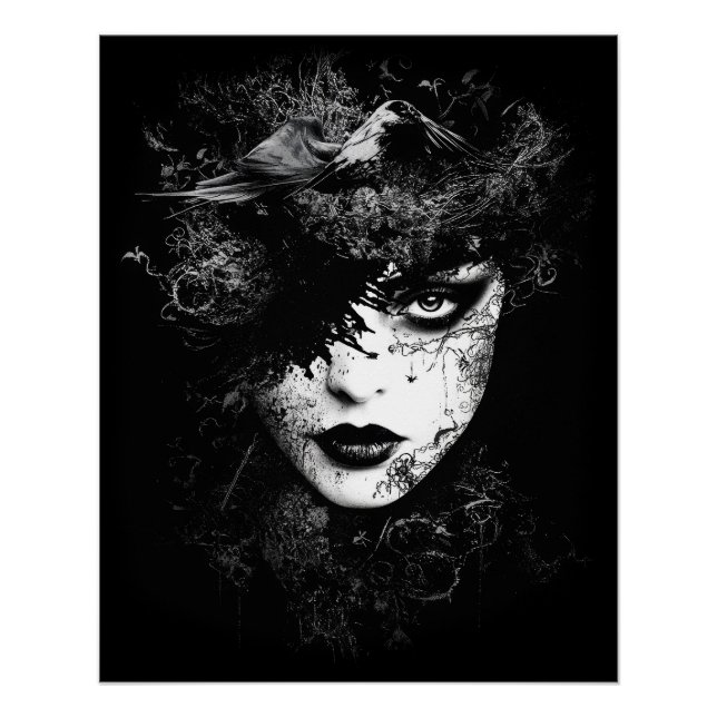 Goth Woman Poster (Vorderseite)