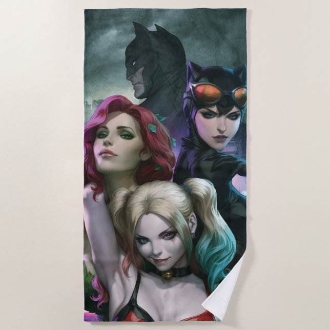 Gotham City Sirens #1000 Comic Cover Variant Strandtuch (Vorderseite)