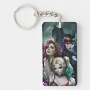 Gotham City Sirens #1000 Comic Cover Variante Schlüsselanhänger