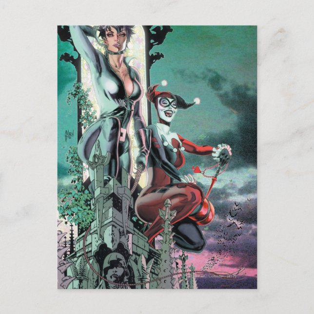 Gotham City Sirens Cv12_R1 Postkarte (Vorderseite)