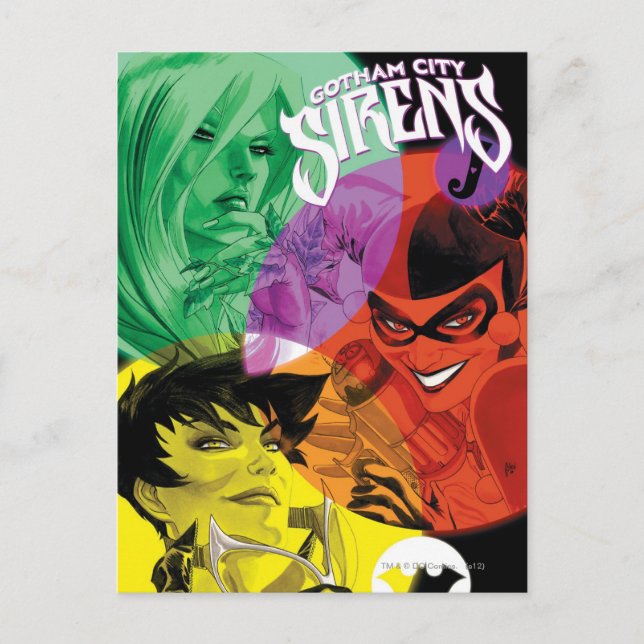 Gotham City Sirens Cv14 Postkarte (Vorderseite)