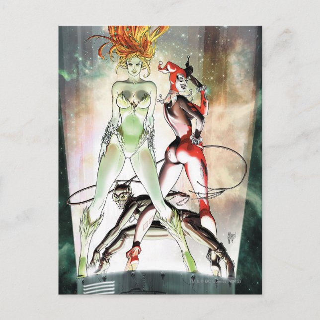 Gotham City Sirens Cv1 Postkarte (Vorderseite)