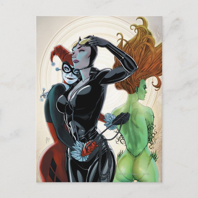 Gotham City Sirens Cv4 Postkarte (Vorderseite)