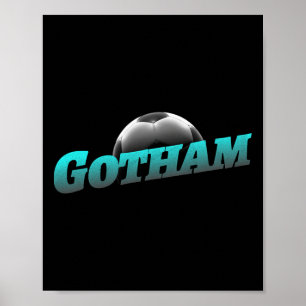 Gotham Fußball Fan Unterstützung Stadion Zeigen Si Poster