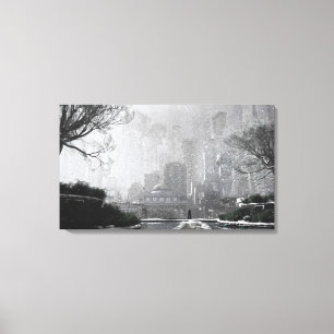 Gotham Garden (Winter) Leinwanddruck
