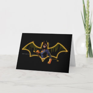 Gotham Knights Batgirl im Logo Karte
