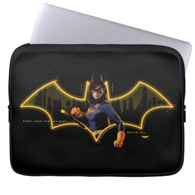 Gotham Knights Batgirl im Logo Laptopschutzhülle (Vorderseite)