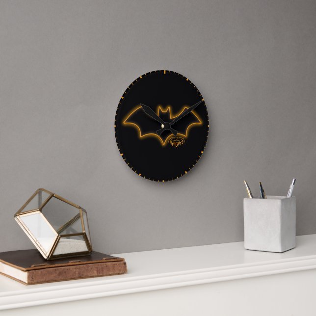 Gotham Knights Batgirl-Logo Runde Wanduhr (Büro)