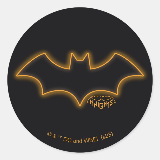 Gotham Knights Batgirl-Logo Runder Aufkleber (Vorderseite)