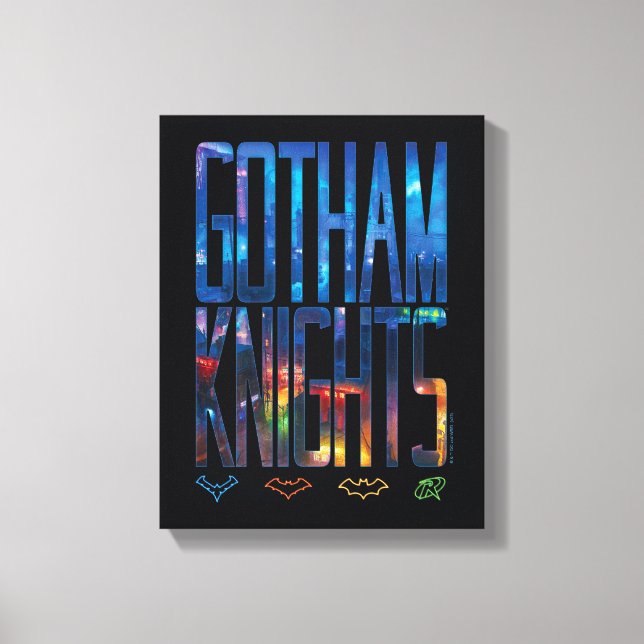 Gotham Knights City Letting Leinwanddruck (Vorderseite)