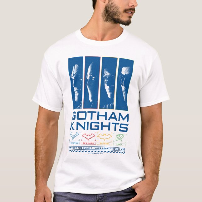 Gotham Knights Face Panels T-Shirt (Vorderseite)