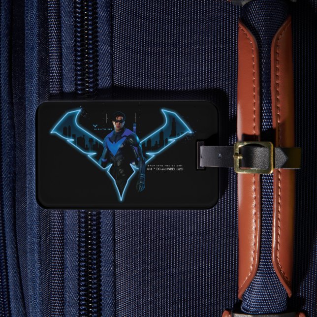 Gotham Knights Nachts in Logos Gepäckanhänger (Vorderseite Insitu 4)