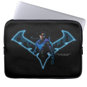 Gotham Knights Nachts in Logos Laptopschutzhülle