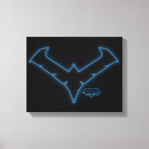 Gotham Knights-Nachts-Logo Leinwanddruck