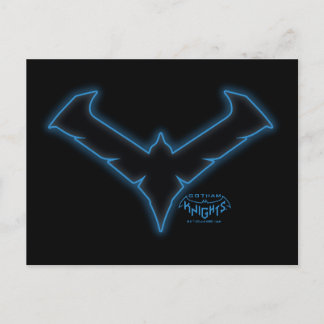 Gotham Knights-Nachts-Logo Postkarte