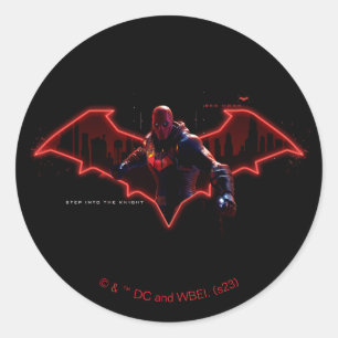 Gotham Knights Red Hood in Logo Runder Aufkleber