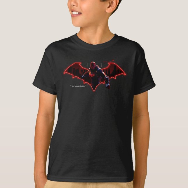 Gotham Knights Red Hood in Logo T-Shirt (Vorderseite)