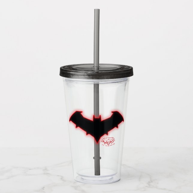 Gotham Knights Red Hood Logo Acryltrinkbecher (Vorderseite)