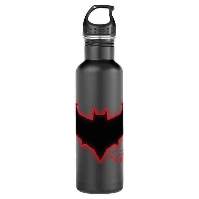 Gotham Knights Red Hood Logo Edelstahlflasche (Vorderseite)
