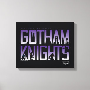 Gotham Knights-Silhouetten Leinwanddruck
