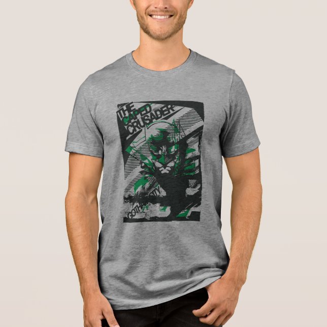 Gotham's Caped Crusader Tri-Blend Shirt (Vorderseite)