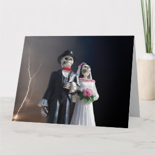 GOTHC SKELETONS WEDING GRATULATIONS CARDS KARTE