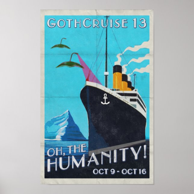 GothCruise 13: Oh Die Menschheit Wandposter Poster (Vorne)