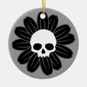 GothFlower Keramik Ornament