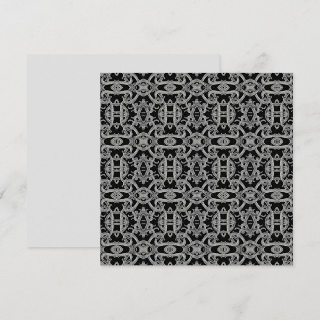 GOTHIC 5,25" quadratische Flachkarte Karte (Vorne/Hinten)