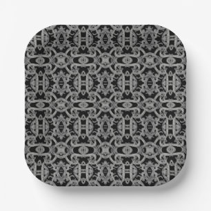 GOTHIC 7" Pappteller quadratisch