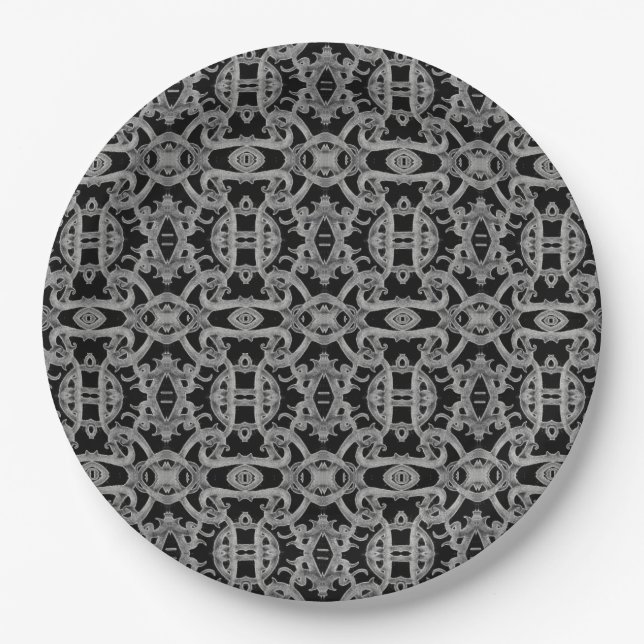 GOTHIC 9" Runde Papierplatten Pappteller (Vorderseite)