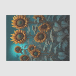 Gothic Abend Sonnenblumen Dekopapier Seidenpapier