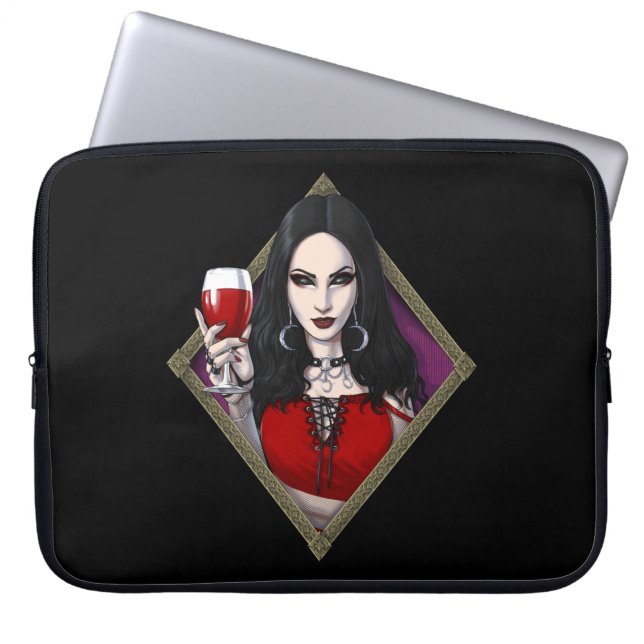 Gothic Alien Witch Laptopschutzhülle (Vorderseite)