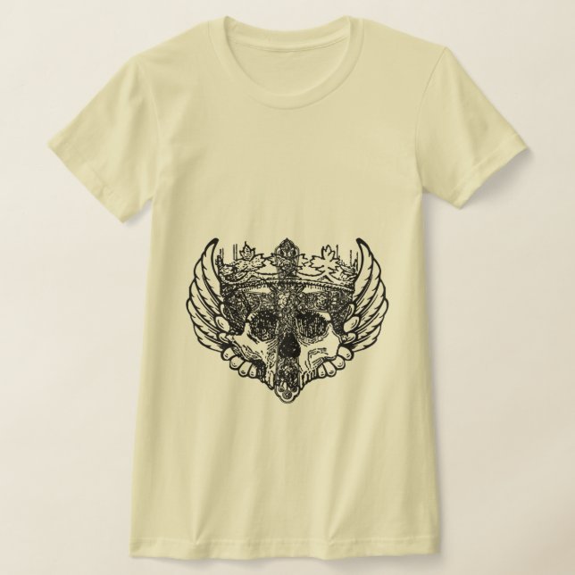 Gothic,Alternative Style Skull With Cross Tee  (Ablage )