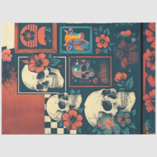 Gothic Americana Mood Board Collage Decoupage Seidenpapier