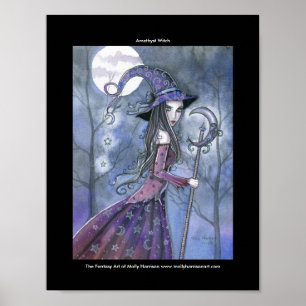 Gothic Amethyst Witch Poster von Molly Harrison