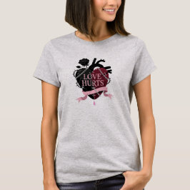 Gothic Anatomical Love Hurts Herz T-Shirt