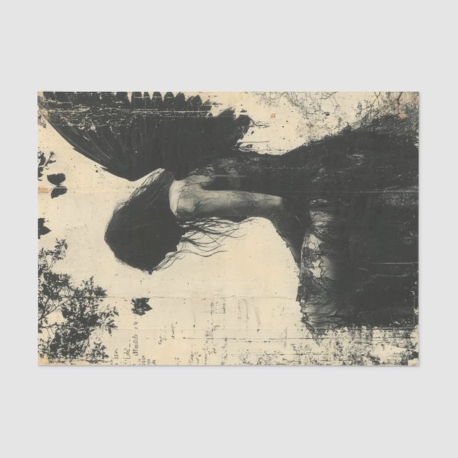 Gothic Angel Seidenpapier (Vorderseite)