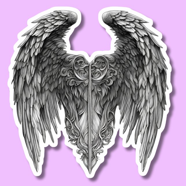 Gothic Angel Wings Wasserdicht Aufkleber (Von Creator hochgeladen)